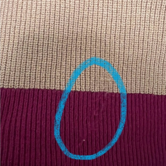 Express Colorblock Sweater - Tan, Black, and Pink XL - Picture 8 of 8